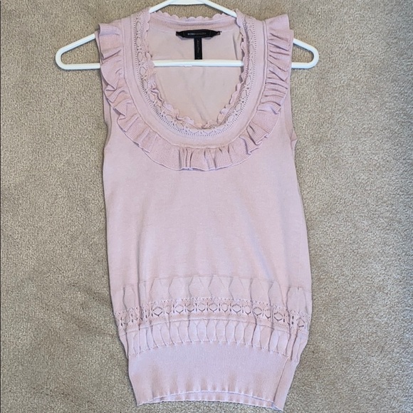 BCBG Stunning Delicate Pink Knit Top - Picture 1 of 6